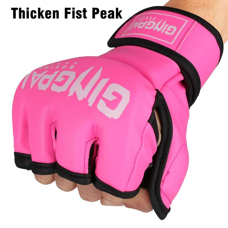 Professional MMA Boxing Gloves (1 Pair), Half Finger Boxing Gloves, Boxing Gloves for Men & Women, Sports Equipment for Home Gym