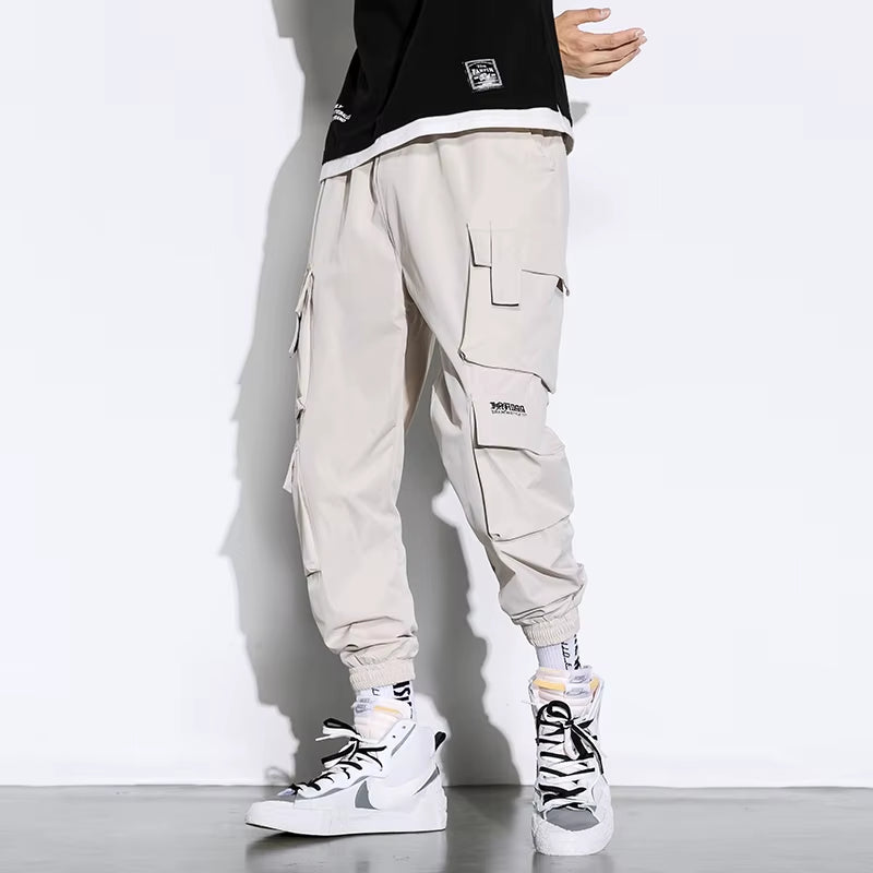 Streetwear Mens Hip Hop Jogging Pants Casual Men Trousers Big Size Loose Sweatpants Male 2023 New Multi Pocket Harem Pants 5XL