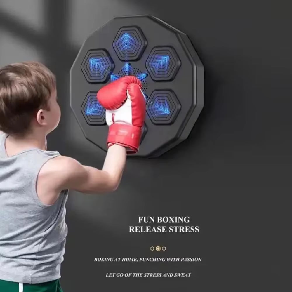 Intelligent Music Boxing Machine Electronic Boxing Training Wall Target Boxing Sports Agility Reaction Electronic Wall Mounted