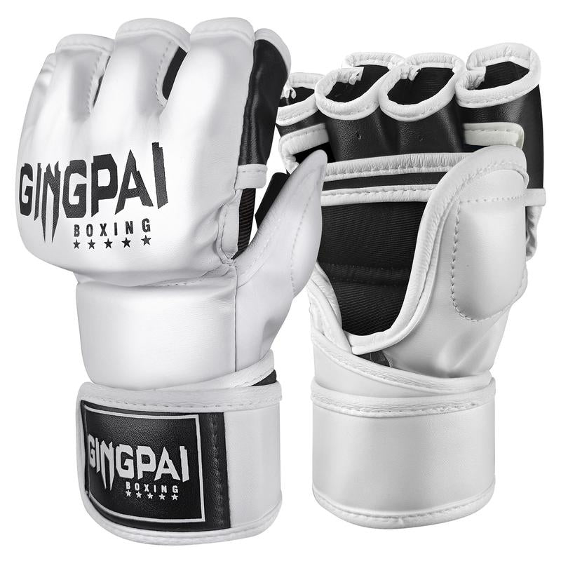 Professional MMA Boxing Gloves (1 Pair), Half Finger Boxing Gloves, Boxing Gloves for Men & Women, Sports Equipment for Home Gym