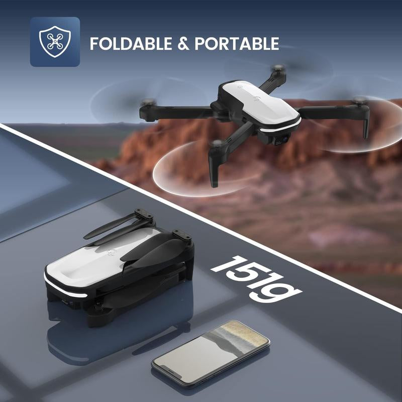 Holy Stone HS280 Foldable FPV Drone with Adjustable 1080P HD Wifi Camera, Lightweight RC Quadcopter Beginner, 2 Modular Batteries, Auto Hover.