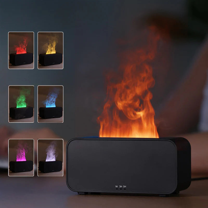 Flame Aroma Diffuser: USB Powered Aromatherapy & Humidifier in One