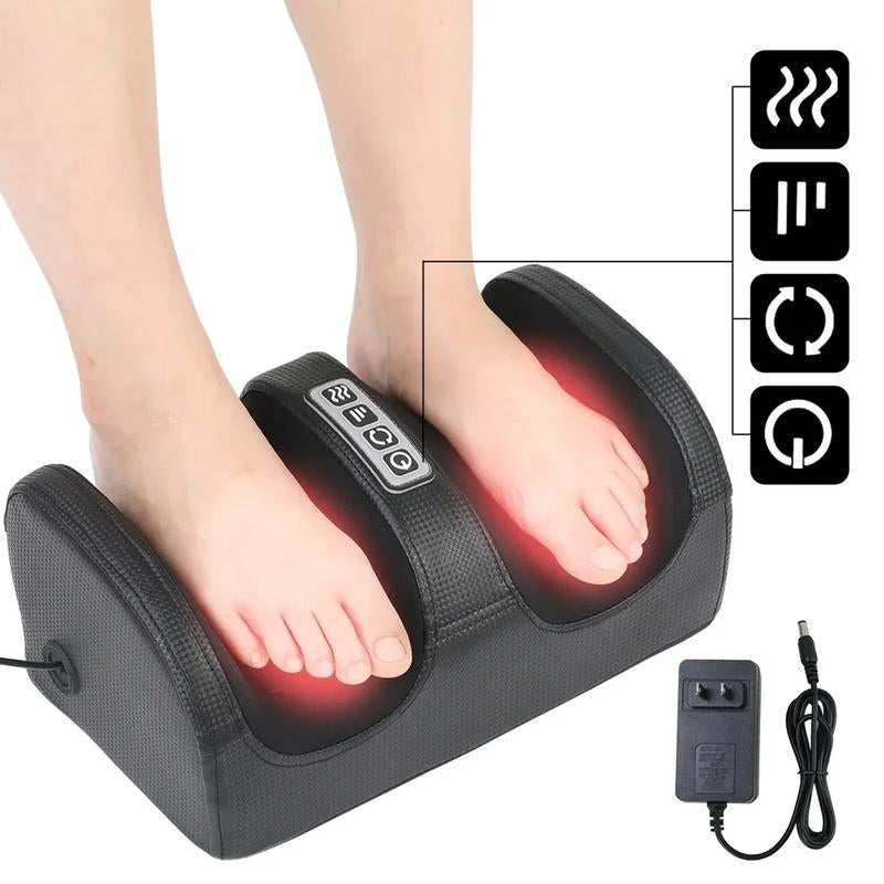 Shiatsu Foot Massager without Remote Control, Kneading and Rolling for Feet, Ankle,Fitness Equipment Foot and Calf Massager with Massage Rollers, Sports Massage, Foot Massage (Black) Foot Massager