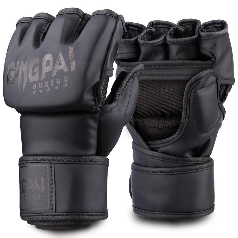 Professional MMA Boxing Gloves (1 Pair), Half Finger Boxing Gloves, Boxing Gloves for Men & Women, Sports Equipment for Home Gym