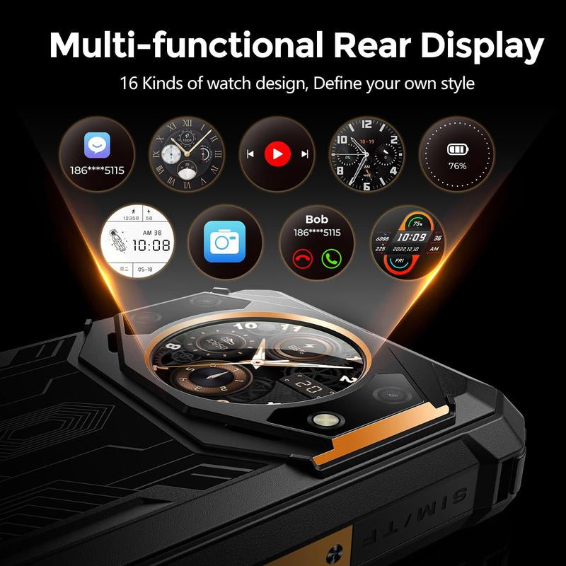 Fossibot F101 PRO 15GB+128GB 5.45-Inch Main & 1.32-Inch Innovative & Multifunction Rear Display 10600Mah Hac NFC Rugged Phone