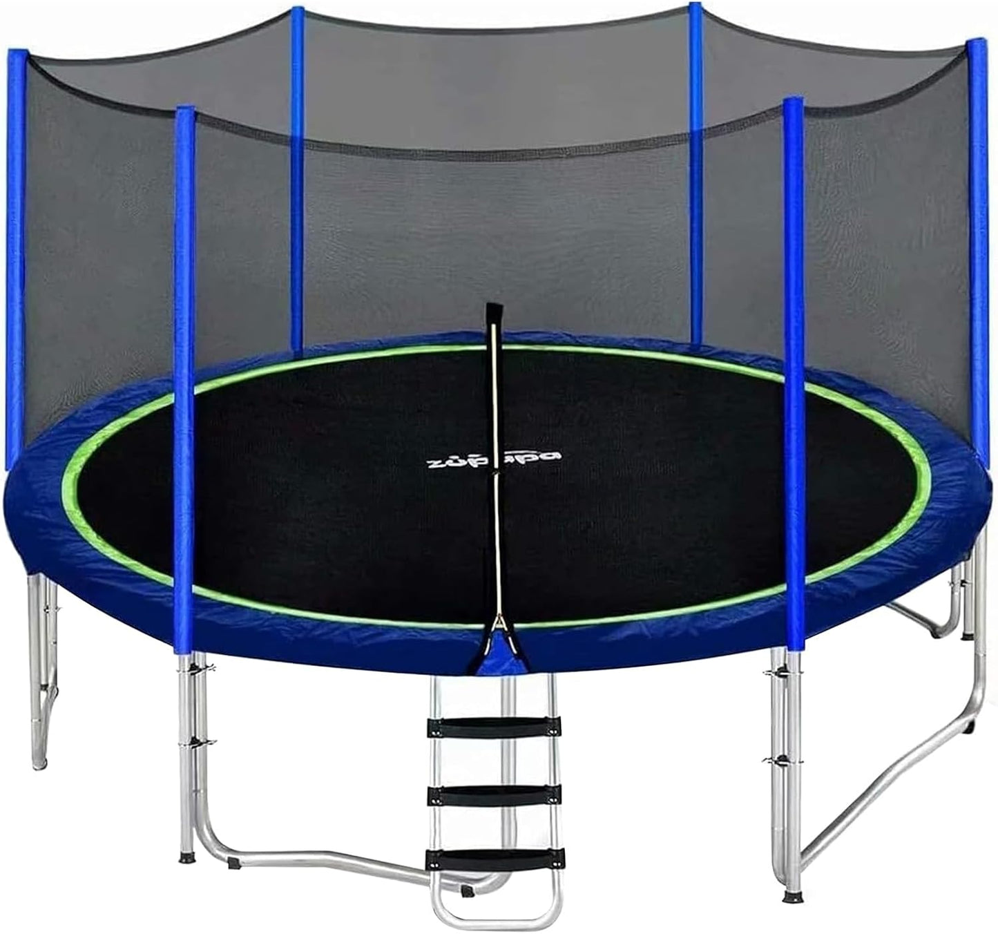 Trampolines No-Gap Design 1500 LBS Weight Capacity 16 15 14 12 10 8FT for Kids Children with Safety Enclosure Net Outdoor Backyards Large Recreational Trampoline