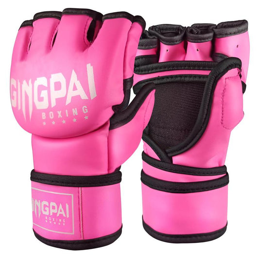 Professional MMA Boxing Gloves (1 Pair), Half Finger Boxing Gloves, Boxing Gloves for Men & Women, Sports Equipment for Home Gym