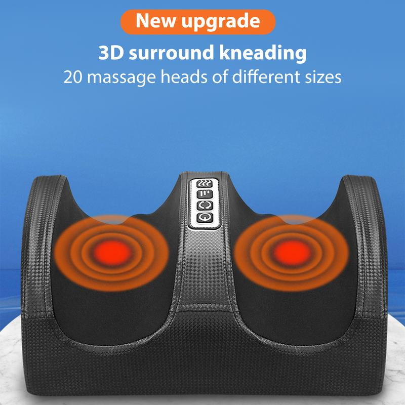 Shiatsu Foot Massager without Remote Control, Kneading and Rolling for Feet, Ankle,Fitness Equipment Foot and Calf Massager with Massage Rollers, Sports Massage, Foot Massage (Black) Foot Massager